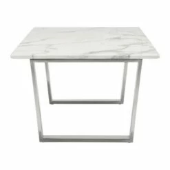Modern Rectangular Faux Marble Coffee Table - Stone, Brushed Stainless Steel - Zm Home 8 Modern Rectangular Faux Marble Coffee Table - Stone, Brushed Stainless Steel - Zm Home -Coffee Tables Elegant store unnamed file 4755