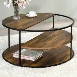 Dunlavin Round Coffee Table - miBasics Gray