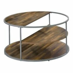 Dunlavin Round Coffee Table - miBasics Gray -Coffee Tables Elegant store unnamed file 4772