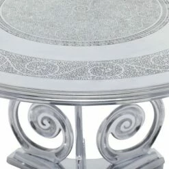 Olivia & May Traditional Aluminum Coffee Table Silver - Olivia & May -Coffee Tables Elegant store unnamed file 4779