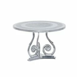 Olivia & May Traditional Aluminum Coffee Table Silver - Olivia & May -Coffee Tables Elegant store unnamed file 4780