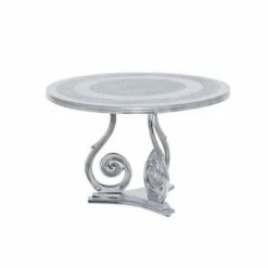 Olivia & May Traditional Aluminum Coffee Table Silver - Olivia & May -Coffee Tables Elegant store unnamed file 4781