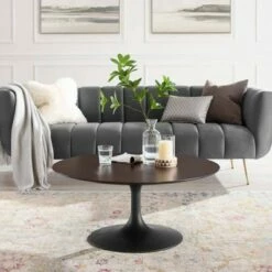 36" Lippa Round Wood Coffee Table - Modway Gold/natural -Coffee Tables Elegant store unnamed file 4788