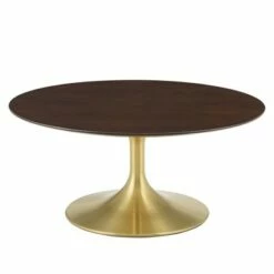 36" Lippa Round Wood Coffee Table - Modway Gold/natural -Coffee Tables Elegant store unnamed file 4791