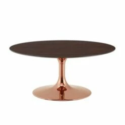 36" Lippa Round Wood Coffee Table - Modway Gold/natural -Coffee Tables Elegant store unnamed file 4793