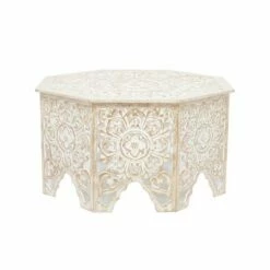 Olivia & May Country Cottage Pine Coffee Table White - Olivia & May -Coffee Tables Elegant store unnamed file 4798