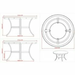 Angelo Cocktail Table - Powell Company Pewter -Coffee Tables Elegant store unnamed file 4816