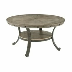 Angelo Cocktail Table - Powell Company Pewter -Coffee Tables Elegant store unnamed file 4818