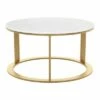Hudson Coffee Table White/Gold - ZM Home -Coffee Tables Elegant store unnamed file 4819