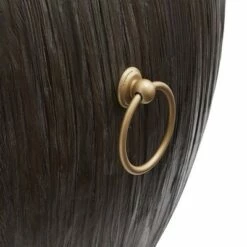 Chapman Reclaimed Wood and Gold Ring Wine Barrel Coffee Table - Inspire Q Natural -Coffee Tables Elegant store unnamed file 4829