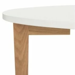 Woodruff Oval Coffee Table - White / Oak - Safavieh -Coffee Tables Elegant store unnamed file 4836