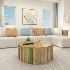 Olivia & May Rustic Reclaimed Wood Coffee Table Brown - Olivia & May -Coffee Tables Elegant store unnamed file 4885