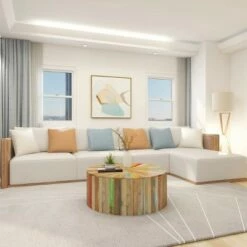 Olivia & May Rustic Reclaimed Wood Coffee Table Brown - Olivia & May -Coffee Tables Elegant store unnamed file 4890