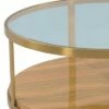 Hattie Glass Top Coffee Table Gold - Armen Living -Coffee Tables Elegant store unnamed file 4900
