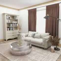 Olivia & May Contemporary Aluminum Coffee Table Silver - Olivia & May -Coffee Tables Elegant store unnamed file 4914