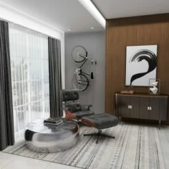 Olivia & May Contemporary Aluminum Coffee Table Silver - Olivia & May -Coffee Tables Elegant store unnamed file 4915