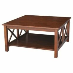 Hampton Square Coffee Table - International Concepts Wood -Coffee Tables Elegant store unnamed file 4939