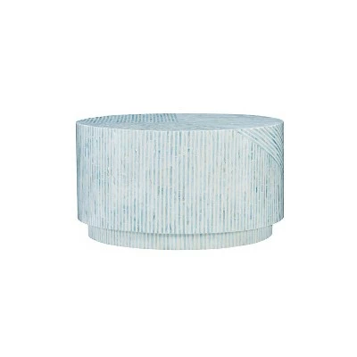 Perrin Coffee Table - Linon Blue 7 Perrin Coffee Table - Linon Blue - Image 6