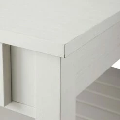 June Rustic Farmhouse Square Coffee Table with Lower Shelf - Saracina Home Rustic Oak -Coffee Tables Elegant store unnamed file 4980