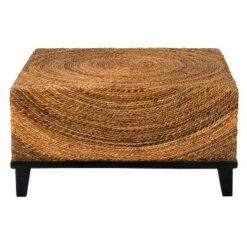 Chickasaw Abaca Square Coffee Table - Brown - East At Main
