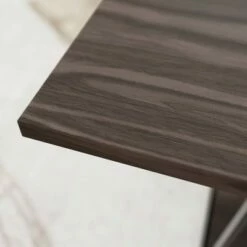 Eliza Metal and Wood Coffee Table with Storage Shelf - Brookside Home Dark Oak -Coffee Tables Elegant store unnamed file 500