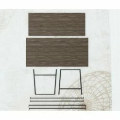 Eliza Metal and Wood Coffee Table with Storage Shelf - Brookside Home Dark Oak -Coffee Tables Elegant store unnamed file 502