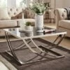 Tyron Steel Arch Curved Sculptural Coffee Table Black - Inspire Q