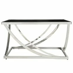 Tyron Steel Arch Curved Sculptural Coffee Table Black - Inspire Q -Coffee Tables Elegant store unnamed file 5023