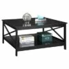 Oxford 36 inch Square Coffee Table Black - Breighton Home -Coffee Tables Elegant store unnamed file 5039