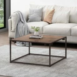 Reidsville Modern Industrial Coffee Table - Christopher Knight Home Gray/bronze