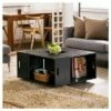 Roseline Modern Crate Box Inspired Coffee Table Espresso - HOMES: Inside + Out