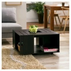 Roseline Modern Crate Box Inspired Coffee Table Espresso - HOMES: Inside + Out 7 Roseline Modern Crate Box Inspired Coffee Table Espresso - HOMES: Inside + Out -Coffee Tables Elegant store unnamed file 5085