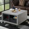 Rayna Industrial Coffee Table Black/Cement - HOMES: Inside + Out -Coffee Tables Elegant store unnamed file 5089