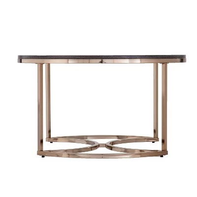 3pc Linder Round Nesting Coffee Tables Champagne - Aiden Lane 3 3pc Linder Round Nesting Coffee Tables Champagne - Aiden Lane