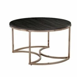3pc Linder Round Nesting Coffee Tables Champagne - Aiden Lane 17 3pc Linder Round Nesting Coffee Tables Champagne - Aiden Lane -Coffee Tables Elegant store unnamed file 5106