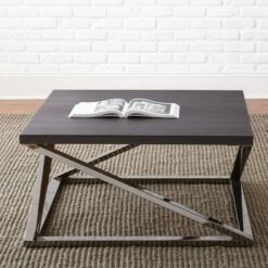 Steve Silver Co. Aegean Cocktail Table Silver Shield and Nickel - Steve Silver