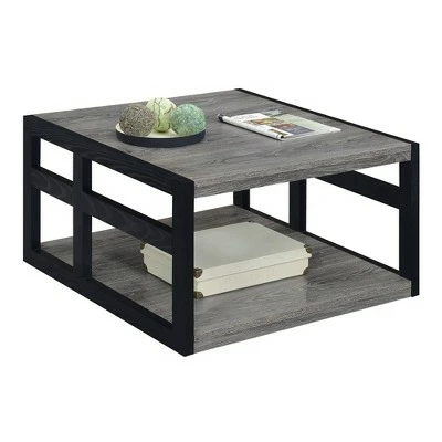 Monterey Square Coffee Table Weathered Gray/Black - Breighton Home 4 Monterey Square Coffee Table Weathered Gray/Black - Breighton Home - Image 2
