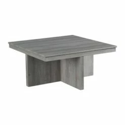 Dawson Coffee Table with 4 Storage Stools Gray - Picket House Furnishings