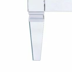 Darla Contemporary Mirrored Cocktail Table Matte Silver - Aiden Lane -Coffee Tables Elegant store unnamed file 5127