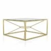 Techna Glass Top Coffee Table Gold Coating/Clear - HOMES: Inside + Out