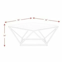 Conner Square Coffee Table White - Picket House Furnishings -Coffee Tables Elegant store unnamed file 5189