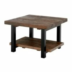 Pomona Cube Coffee Table Reclaimed Wood Rustic Natural - Alaterre Furniture -Coffee Tables Elegant store unnamed file 5230