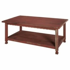 42"L Country Cottage Wood Coffee Table Antique Finish - Alaterre Furniture Blue -Coffee Tables Elegant store unnamed file 5240