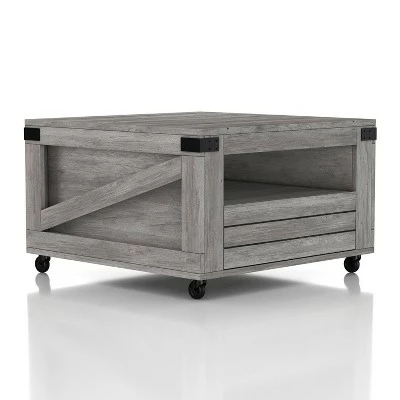 La Jolla Farmhouse Storage Coffee Table Vintage Gray Oak - HOMES: Inside + Out 3 La Jolla Farmhouse Storage Coffee Table Vintage Gray Oak - HOMES: Inside + Out