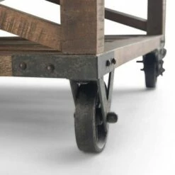 32" Barrie Square Coffee Table Distressed Dark Brown - WyndenHall -Coffee Tables Elegant store unnamed file 5302