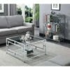 Town Square Chrome Square Coffee Table Chrome - Breighton Home -Coffee Tables Elegant store unnamed file 5306