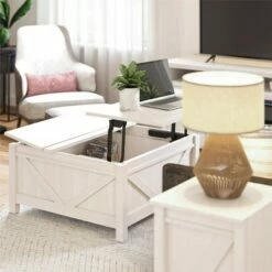 Room & Joy Brookside Lift Top Coffee Table Ivory Pine - Room & Joy -Coffee Tables Elegant store unnamed file 5317