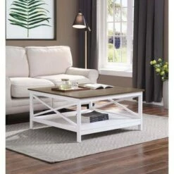 36" Oxford Square Coffee Table - Breighton Home Sea Foam