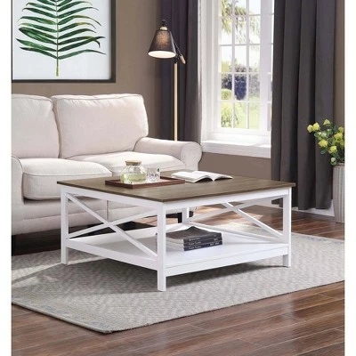 36" Oxford Square Coffee Table - Breighton Home Sea Foam 3 36" Oxford Square Coffee Table - Breighton Home Sea Foam