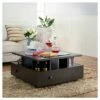 Campfield Modern Tiered Design Coffee Table Espresso - HOMES: Inside + Out